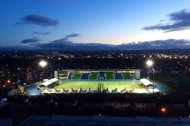 You get great views over the Scotstoun Stadium.