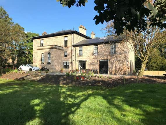 The sandstone mansion in Lenzie.