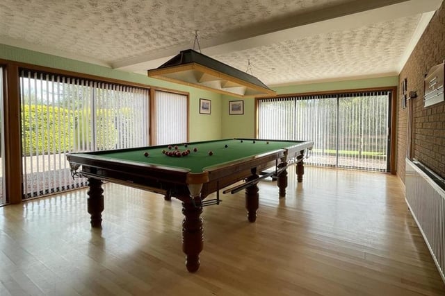 The games room will give budding Stephen Hendry's the chance to try out their skills.
