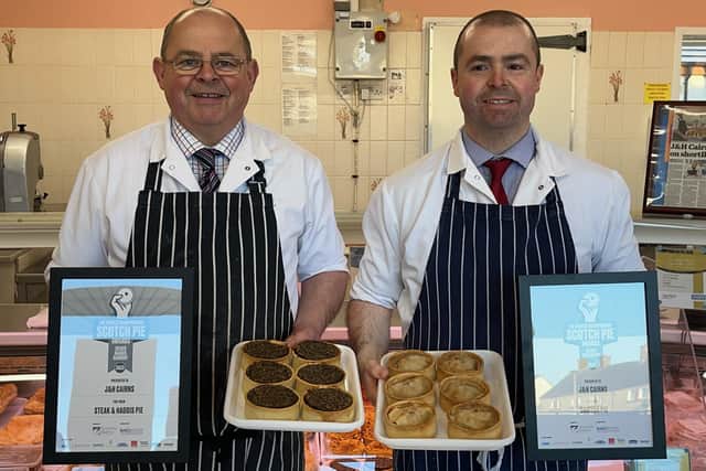 Jim and Jamie Cairns were delighted to receive two silver awards from the competition judges.