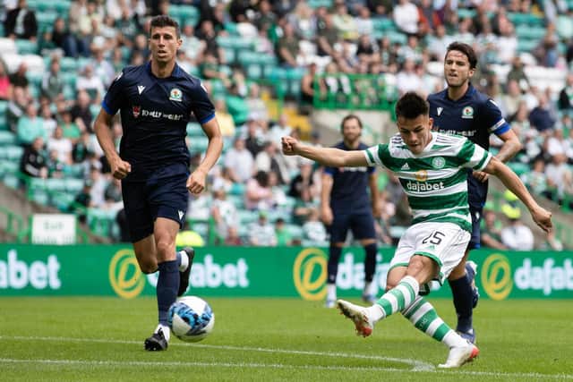 Alexandro Bernabei went close to scoring on his first outing at Celtic Park. (Photo by Craig Williamson / SNS Group)