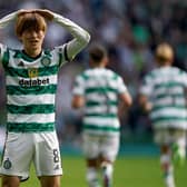 Kyogo Furuhashi was on target as Celtic overcame Dundee 3-0 at Parkhead.