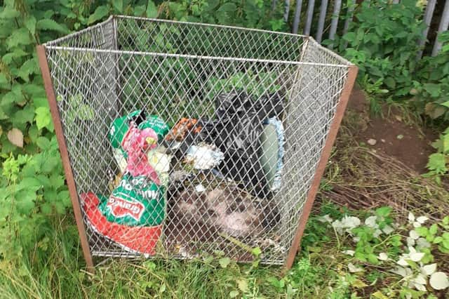 The body of the animal was dumped at Cemetery Lodge, Howe Road. Pic: Scotttish SPCA
