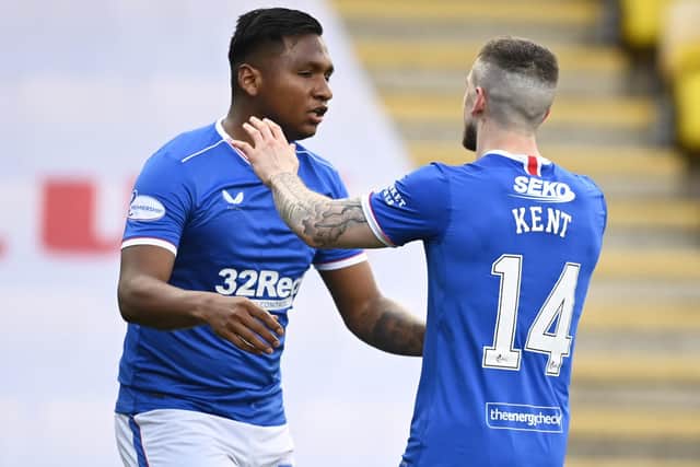 Ryan Kent and Alfredo Morelos will soon enter the final year of their contracts.  (Photo by Rob Casey / SNS Group)