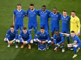 The Rangers players who started the Europa League final against Eintracht Frankfurt. (Photo by David Ramos/Getty Images)