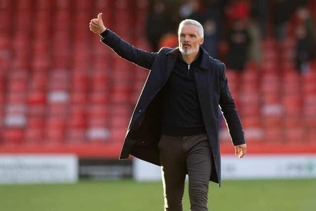 Aberdeen manager Jim Goodwin is eyeing a Premier Sports Cup semi-final.