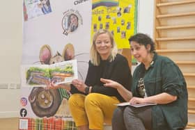 Author Charlene Caldwell (left) and Illustrator Luisa Cocozza (right).