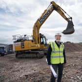 Lidl Bellshill 1 SA :

Lidl is set to open its first store in Bellshill, after the demolition of the site North Lanarkshire Council Leader Jim Logue meets with Lidl's Regional Head of Property Gordon Rafferty.

Picture by Stewart Attwood

All images © Stewart Attwood Photography 2021.  All other rights are reserved. Use in any other context is expressly prohibited without prior permission. No Syndication Permitted. Fee for Use