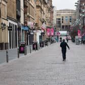 On Buchanan Street, Glasgow, there were not mass gatherings. Picture: John Devlin