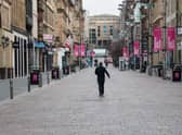 On Buchanan Street, Glasgow, there were not mass gatherings. Picture: John Devlin