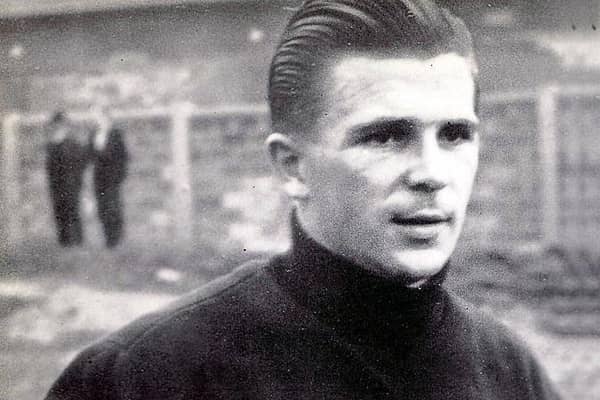 Ferenc Puskas, wearing a dress of Honved Budapest poses in the 1950s. Hungarian and Real Madrid football legend, the inspiration of the 'Mighty Magyars'  national side that dominated  world football in the 1950s, (Photo credit -- ARCHIVE ZOLTAN THALY J./AFP via Getty Images)