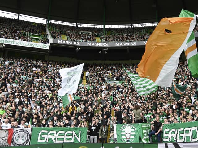 The current standing area at Celtic Park holds 2700 spectators and is occupied by fan group The Green Brigade.  (Photo by Rob Casey / SNS Group)
