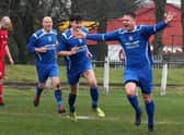 Neil Schoneville (right) hopes to be celebrating plenty of Lesmahagow goals next season