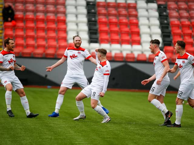 Clyde need to follow Saturday's win over Dumbarton with another against East Fife to avoid a relegation play-off (pic: Craig Black Photography)