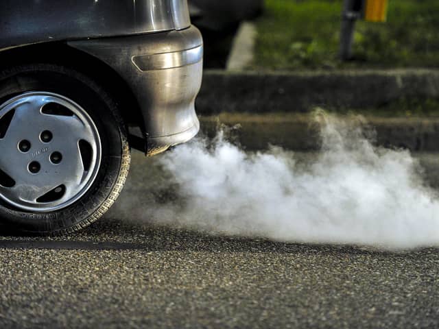 A Glasgow street has been named one of the most polluted in Scotland. 