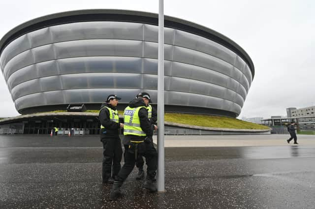 COP26 is being held at the SEC in Glasgow from October 31. 