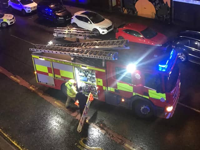 Locals saw a fire engine attending the incident on Duke Street.