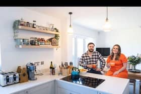 Lucy and Fraser in their beloved Cala kitchen