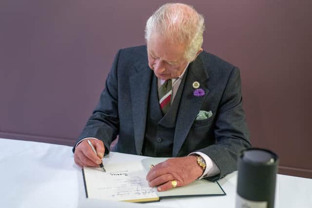 It would be one of the last times the Prince would simply sign his name as Charles.