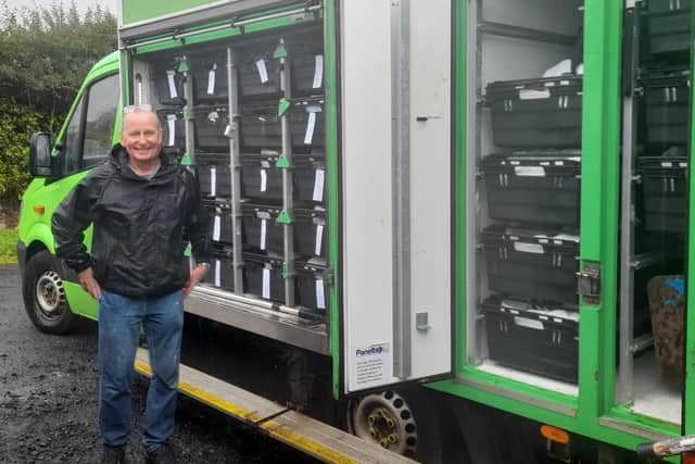 Driver Steven Moffat is one of 40 volunteers who regularly give their time to support Clydesdale Foodbank but more hands are always needed to lend support.