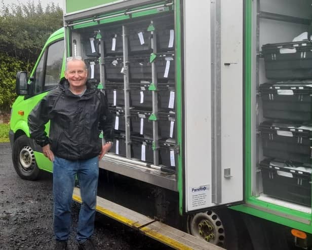 Driver Steven Moffat is one of 40 volunteers who regularly give their time to support Clydesdale Foodbank but more hands are always needed to lend support.