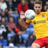 Sam Foley playing for Northampton Town against Oldham Athletic in May 2019. (Photo by Pete Norton/Getty Images)