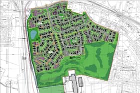 The proposed development layout for the Clydesdale Steelworks site