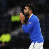 Rangers defender Connor Goldson's despair is clear as the Ibrox side lose to Hibs in the Premier Sports Cup semi-final at Hampden. (Photo by Craig Williamson / SNS Group)