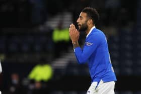 Rangers defender Connor Goldson's despair is clear as the Ibrox side lose to Hibs in the Premier Sports Cup semi-final at Hampden. (Photo by Craig Williamson / SNS Group)