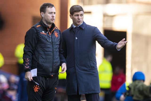 Michael Beale, a key member of Gerrard's backroom staff during his time at Ibrox, is favourite for the job. (Photo by Craig Williamson / SNS Group)