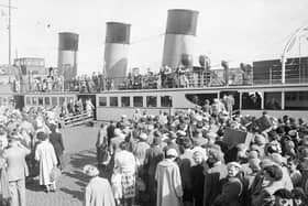 Glasgow Fair Holiday at Gourock, Clyde Steamer in 1955.