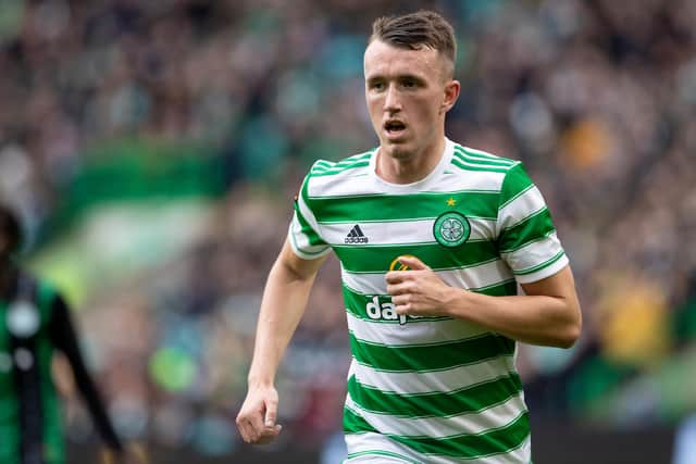 Celtic's David Turnbull has opened up on how his manager Ange Postecoglou is giving him pointers over his penchant for shooting. (Photo by Alan Harvey / SNS Group)