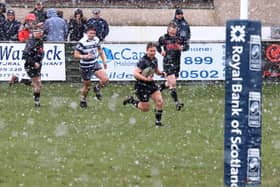 Biggar Rugby Club are hoping to return to competitive action this summer, when hopefully it won't be snowing! (Pic by Nigel Pacey)