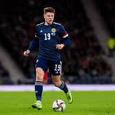 Hibs striker Kevin Nisbet, who scored his fourth goal of the season against Rangers at Ibrox, is in the Scotland squad for the World Cup qualifiers against Israel and Faroe Islands. (Photo by Ross Parker / SNS Group)