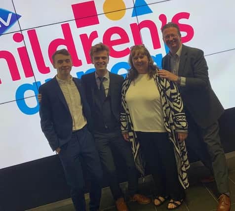 Billington's team are raising cash for STV Children's Appeal