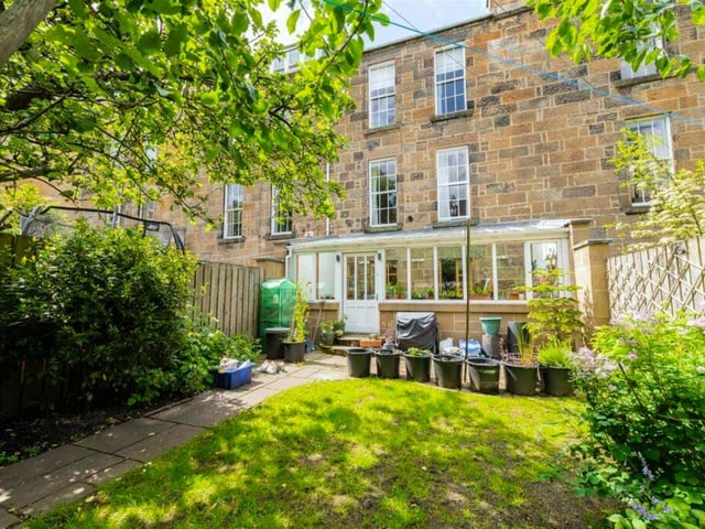 The garden at the rear of the garden.