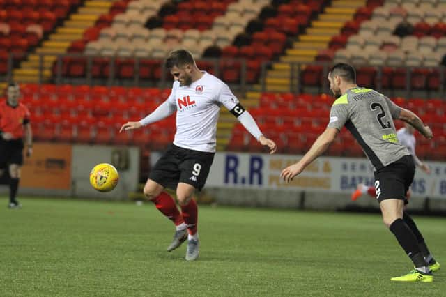 David Goodwillie scored a hat-trick in a 3-3 draw on Stranraer's last visit to Clyde (pic:Craig Black Photography)