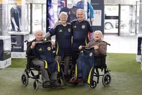 Residents Iain Harris, 92; Robert Doran, 80; Anna Halliday, 82; Madge Anderson 94 at Silverburn