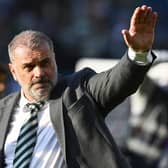 Ange Postecoglou waves to the Celtic fans after Saturday's Scottish Cup win at Hampden. (Photo by Rob Casey / SNS Group)