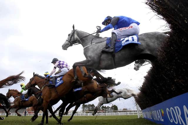 Action from last year's Grand National Day at Ayr Racecourse. Photo: Jeff Holmes-Pool/Getty Images