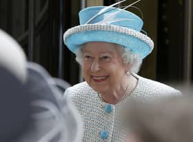 Queen Elizabeth II smiles during her visit to Lancaster Castle in Lancaster, after she arrived at the historic city by royal train. PRESS ASSOCIATION Photo. Picture date: Friday May 29, 2015. See PA story ROYAL Lancaster. Photo credit should read: Andrew Yates/PA Wire
