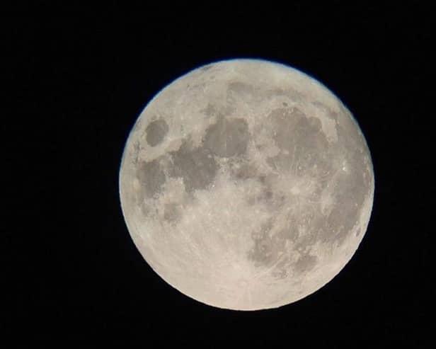 Mansfield resident, Raven Oakton, shared this detailed photo of the year's final supermoon.