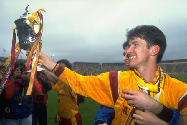Jamie's dad Chris McCart celebrates winning the 1991 Scottish Cup (Pic by Getty Images)