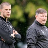 Craig Gupwell (left) and Paul Davies have been installed as co managers at Carluke Rovers (Pic courtesy of Graham Robb Photos)