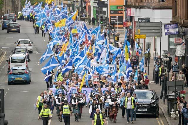 Thousands of people took part in the march.