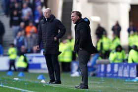 Rangers manager Philippe Clement (left) and Northern Ireland-born Celtic boss Brendan Rodgers. (Photo by Andrew Milligan/PA Wire)