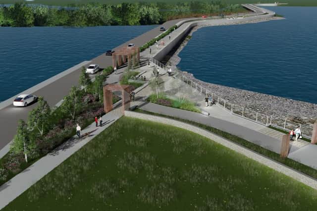 An artist's impression of how the new promenade will look