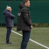 Caledonian Braves manager Ricky Waddell on the touchline