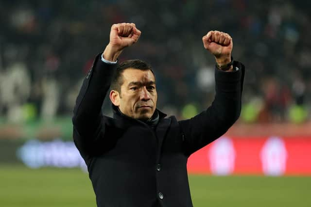 Giovanni van Bronckhorst takes Rangers to Portugal next. (Photo by Srdjan Stevanovic/Getty Images)