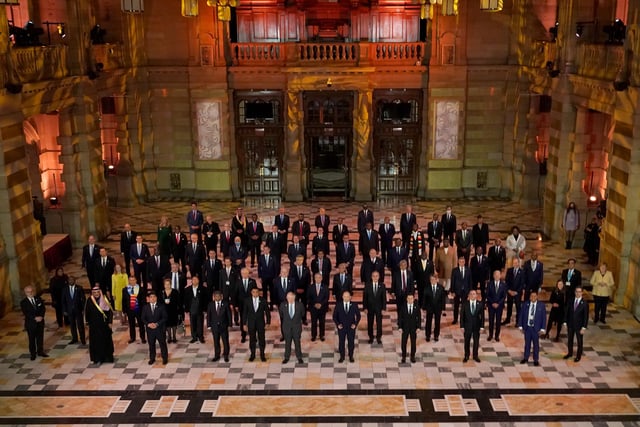 World leaders visited Kelvingrove Art Gallery and Museum following day two of COP26.
